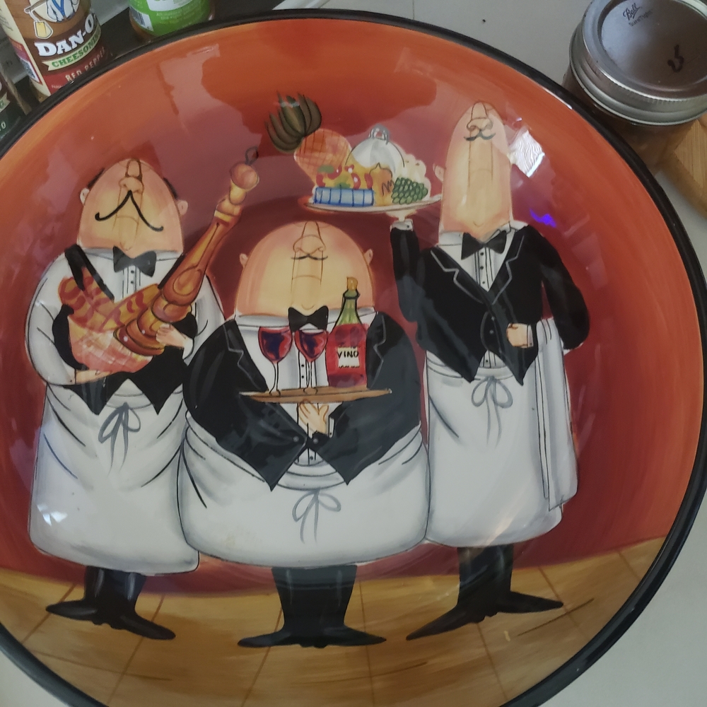 Colorful Chef Themed Decorative Plate